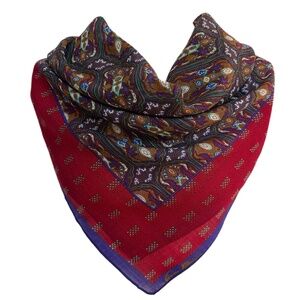 Anne Klein for Vera Companies Wool Scarf 🇯🇵– Ornate Geometric Design